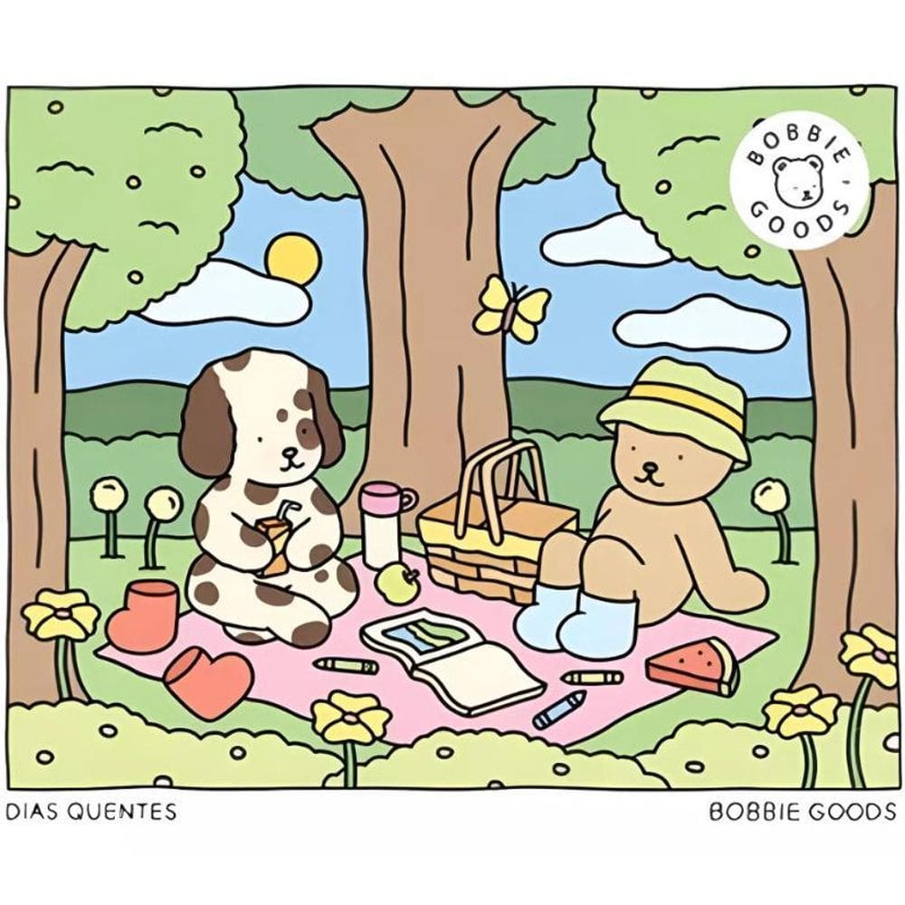 Livro Bloco Colorir Bobbie Goods 50 Desenhos Coloring Book