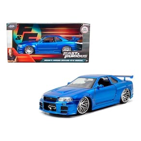 Miniatura Nissan Skyline GT-R R34 Brian Velozes F 1:24 Jada
