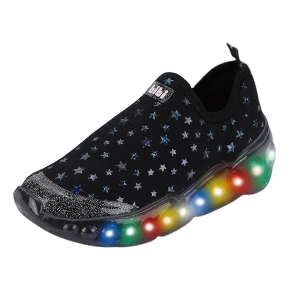 Tênis Infantil Menina Luz LED Estrelas Celebration 3.0 Bibi