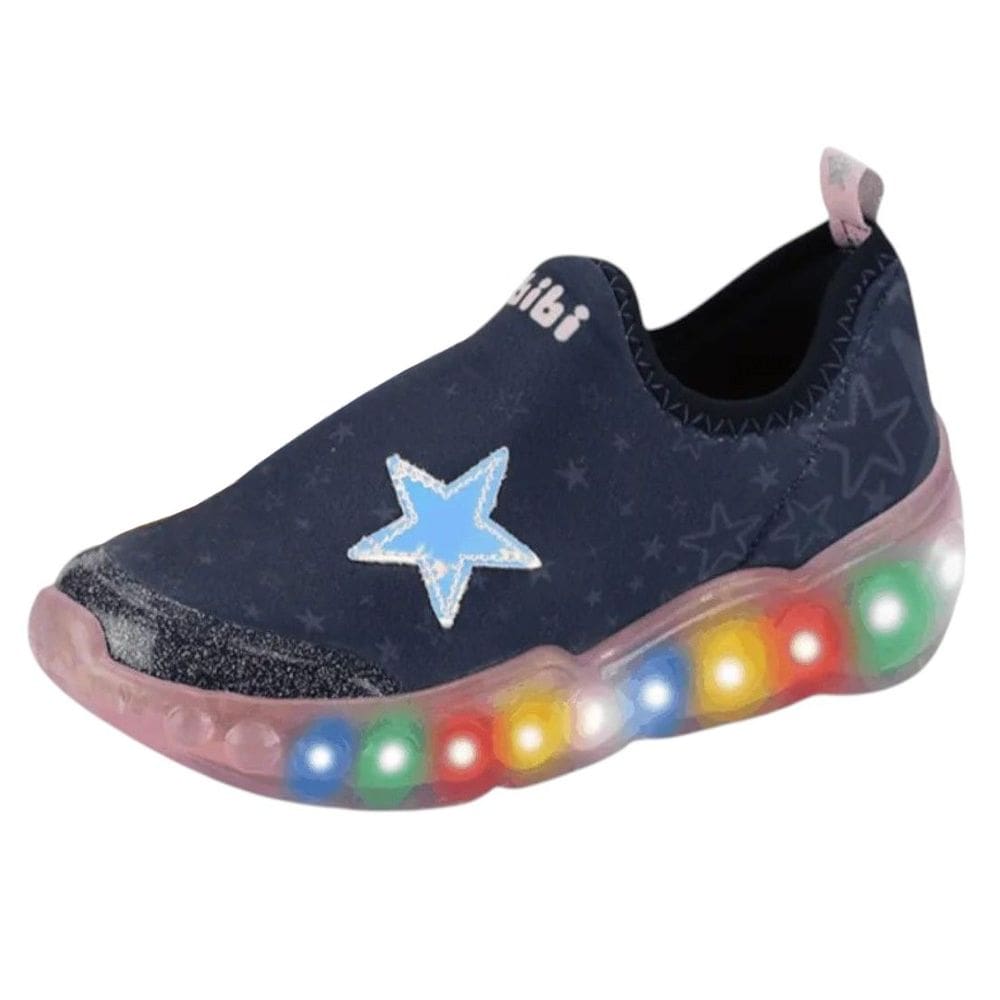 Tênis Infantil Menina Luz LED Casual Celebration 3.0 Bibi