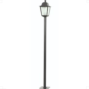 12 Postes de Luz para Jardim Colonial Luminárias de Piso Pretas Clássicas Dital Soberana