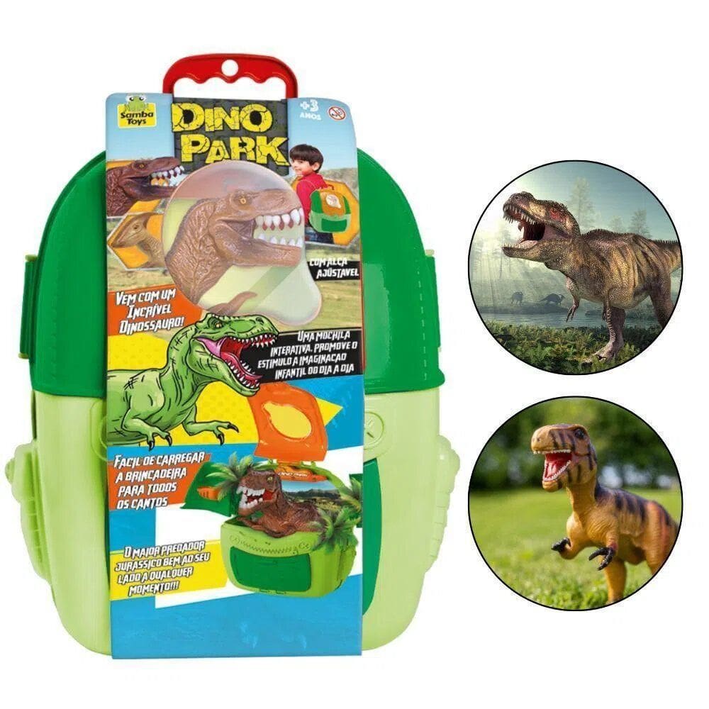 Mochila Infantil Brinquedo Dinossauro Dino