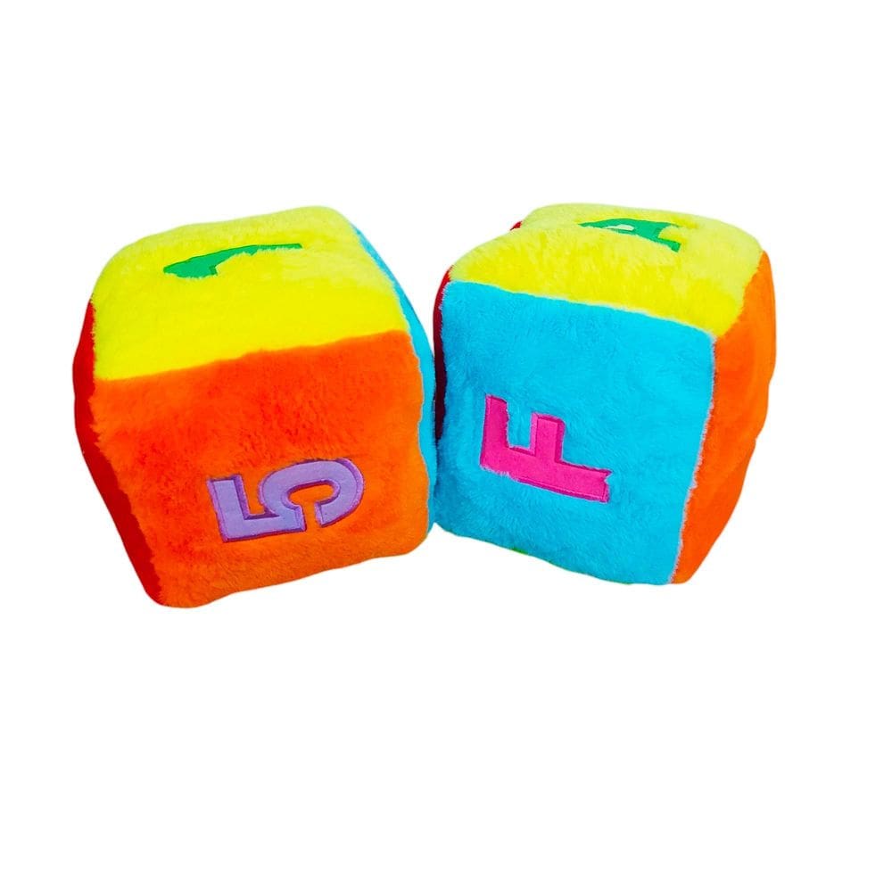 Dado Pelúcia Kit Letras E Números 2 Unidades Infantil Bebês