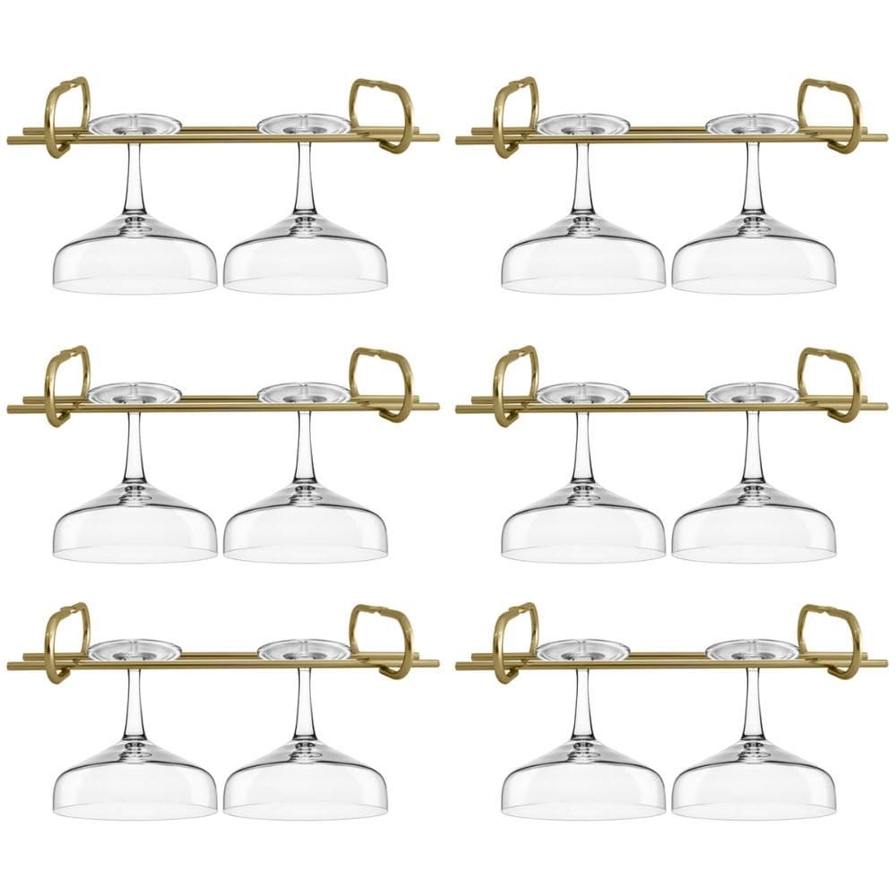 Kit 6 Organizadores Porta Taças 25cm Suportes Para Pendurar Taças