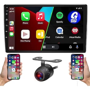 Central Multimidia MP5 Tela 9 Polegadas 2 Din Espelhamento Sem Fio Androidauto Carplay 2gb 32gb Camera de re Wifi