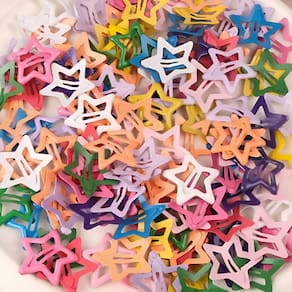 Kit Tic tac Estrela Clips Presilhas Grampos de Cabelo Estrela Infantil