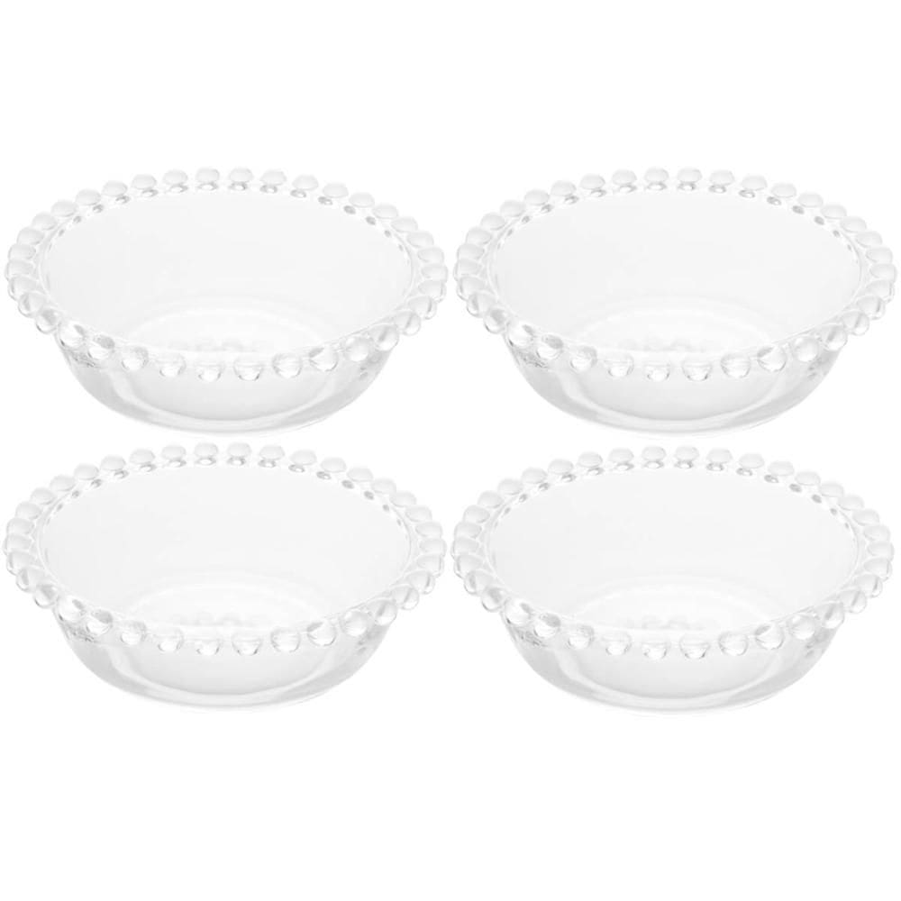 4 Bowls Taças de Vidro Cristal 180ml Pearl Wolff Tigelas de