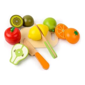 Kit Frutas Em Madeira De Montar Com Ímã Brinquedo Educativo