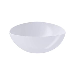 Saladeira Triangular Tigela Plástica 5L Branca Essential Coza Pote Sobremesa Pipoca