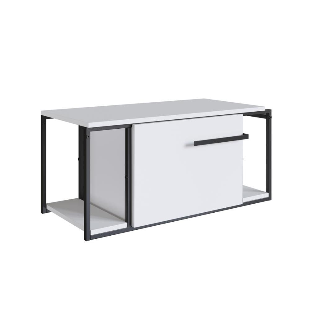 Gabinete Suspenso Para Banheiro 80cm P1019 Branco Sem Cuba