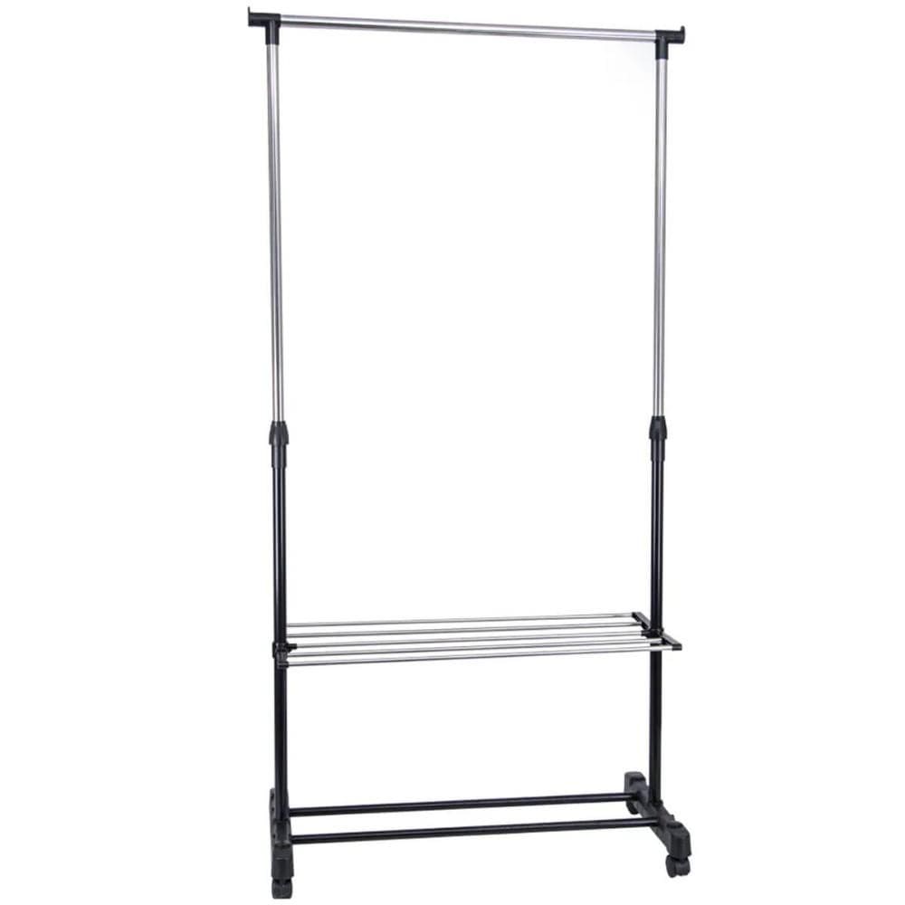 Arara Sapateira Regulável 80 a 155cm Ordene Expositor Calçados Closet Rodinhas My Closet