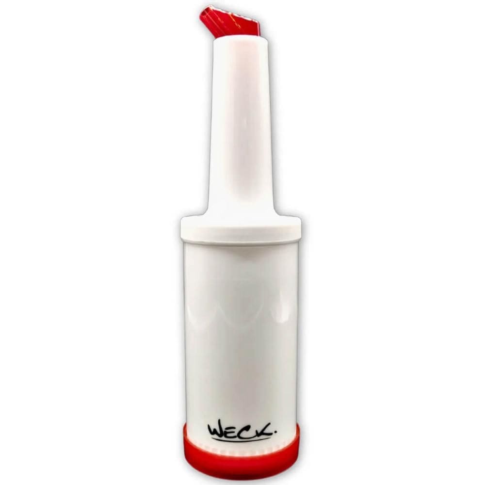Kit 6 Garrafa Plástica Store`n Pour 1L Vermelha Armazenar Servir Bartender