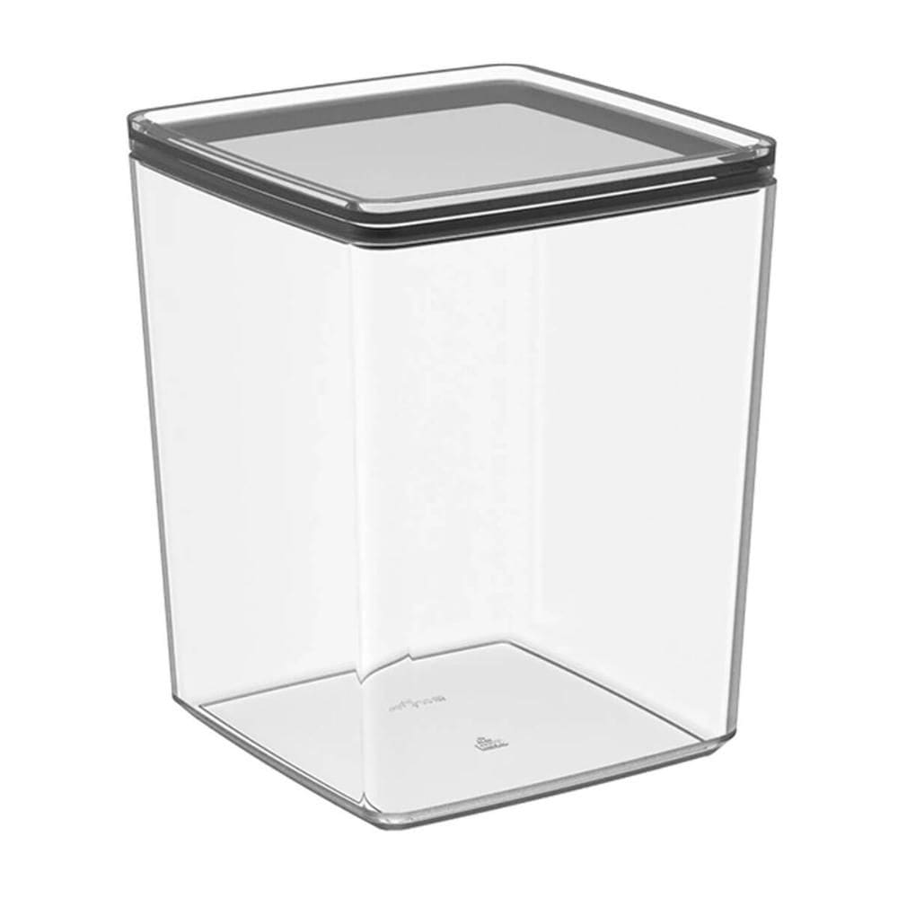 Pote Hermético 1,5L Cristal Crippa Porta Mantimentos Condimentos Transparente