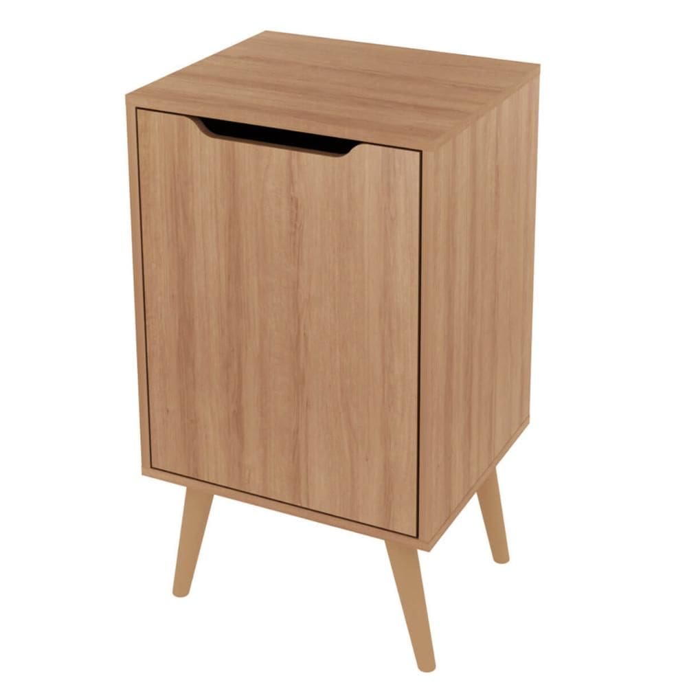Balcão Gabinete para Banheiro Amêndoa 45cm com 1 Porta BN3641 Sem Cuba Tecnomobili