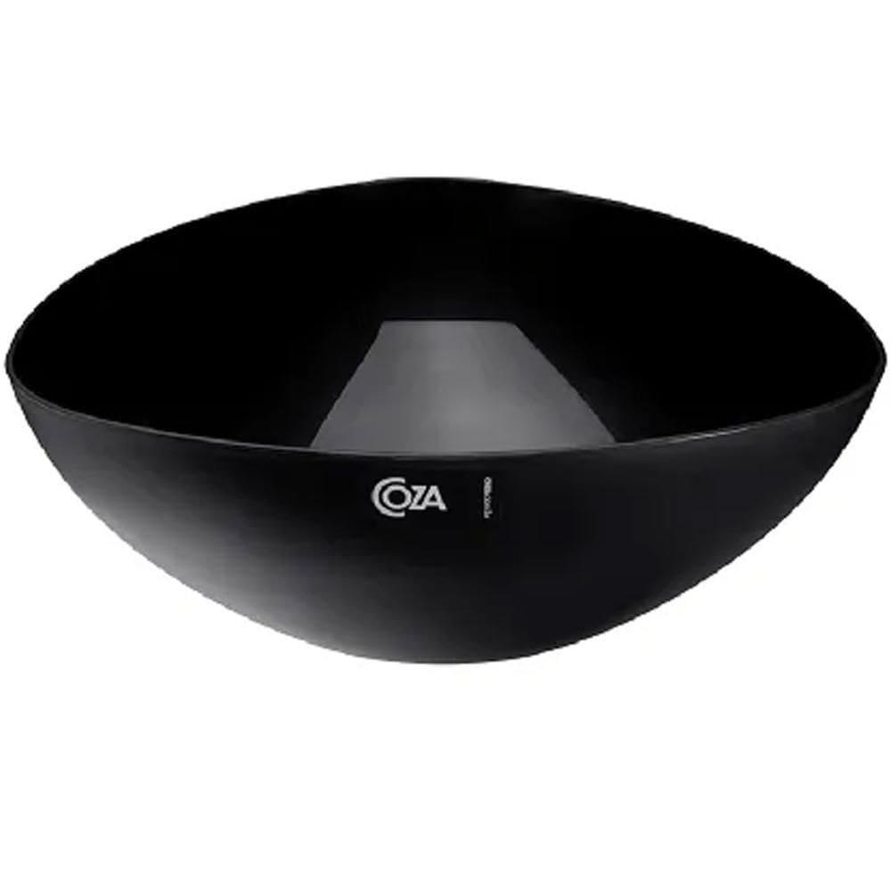 Saladeira Triangular Tigela 2,5L Cozinha Plástico Saladas Preta Essential Coza