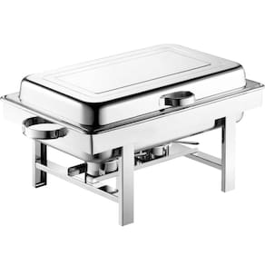 Rechaud Gastronômico Inox 1/0 com Tampa Sem Cuba 65x41x31cm Buffet Zanella