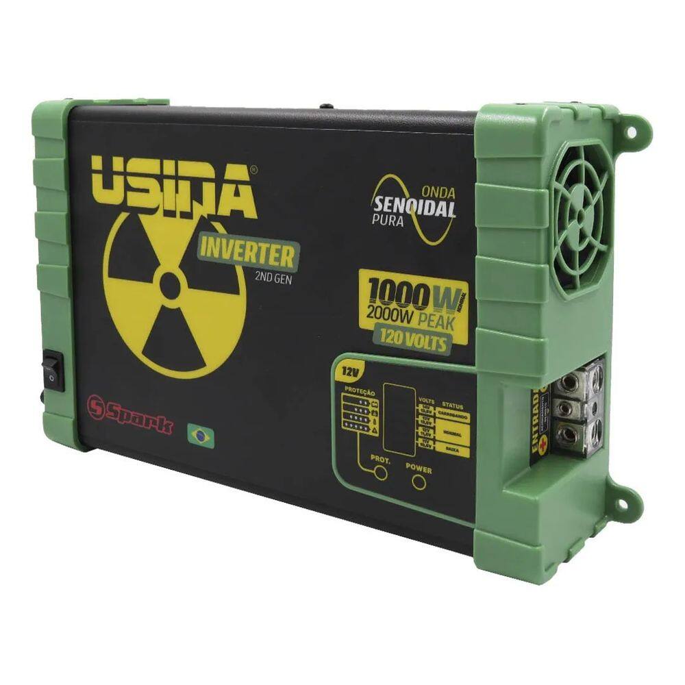 Inversor Conversor De Tensão Veicular 2nd Gen 1000w 12v 120v