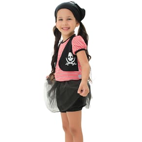 Fantasia Infantil Pirata Menina Tamanho: 1
