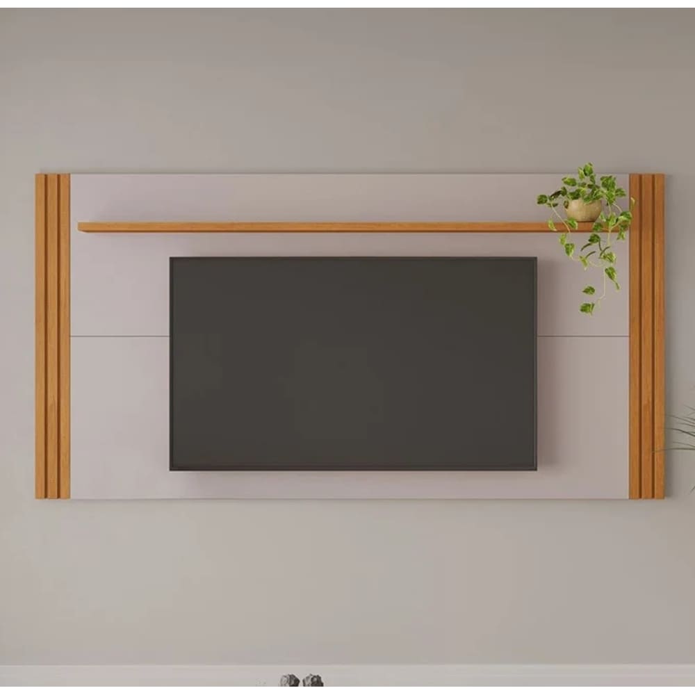 Painel Para TV Até 70&quot; Trunfo JCM Movelaria - Cinamomo/Off