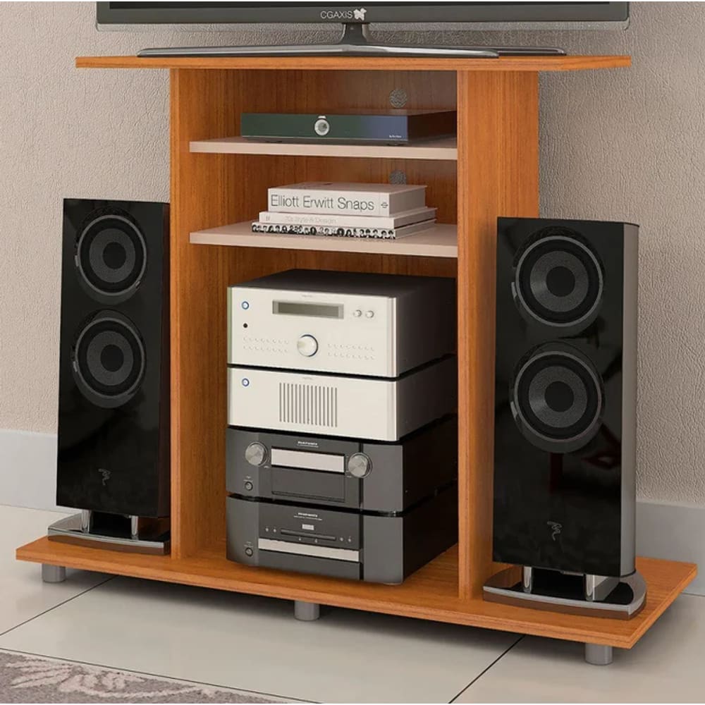 Rack Cipó Para Tv Até 32&quot; JCM Movelaria - Cinamomo/Off