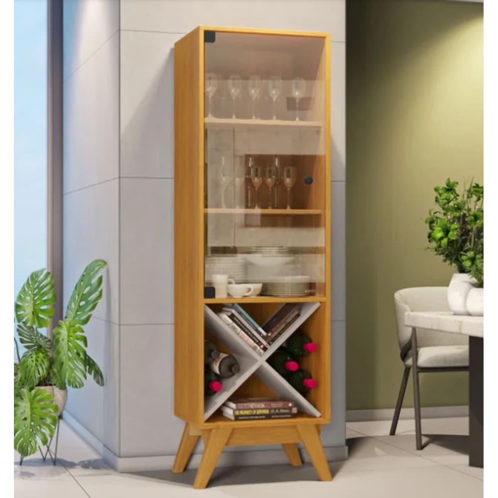 Cristaleira Graça JCM Movelaria - Cinamomo/Off