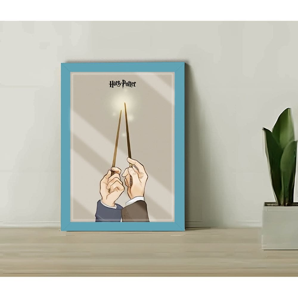 Quadro Decorativo Juro Solenemente + Vidro 33x25 Sala Quarto