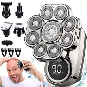 Barbeador Multifuncional Com Tela Digital Moderna