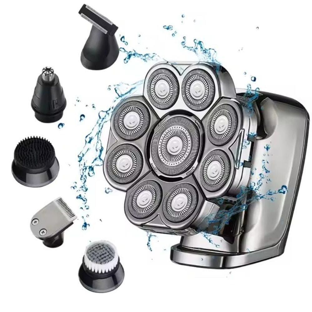 Barbeador Profissional 9 Cabeças Flutuantes Precisão