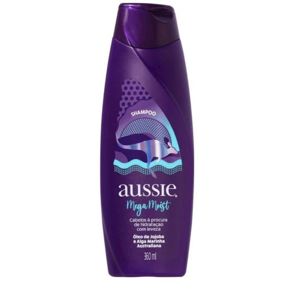 Aussie Mega Moist - Shampoo Hidratante 360ml