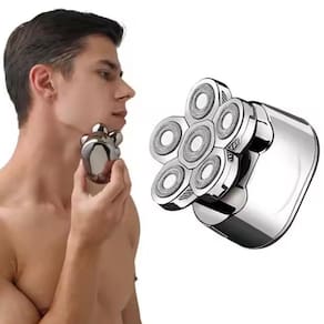 Aparador De Barba Sem Fio Com Lâminas Rotativas 6D