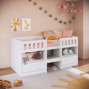 Cama Infantil Alta 2 Portas Ilha bela Art in Móveis