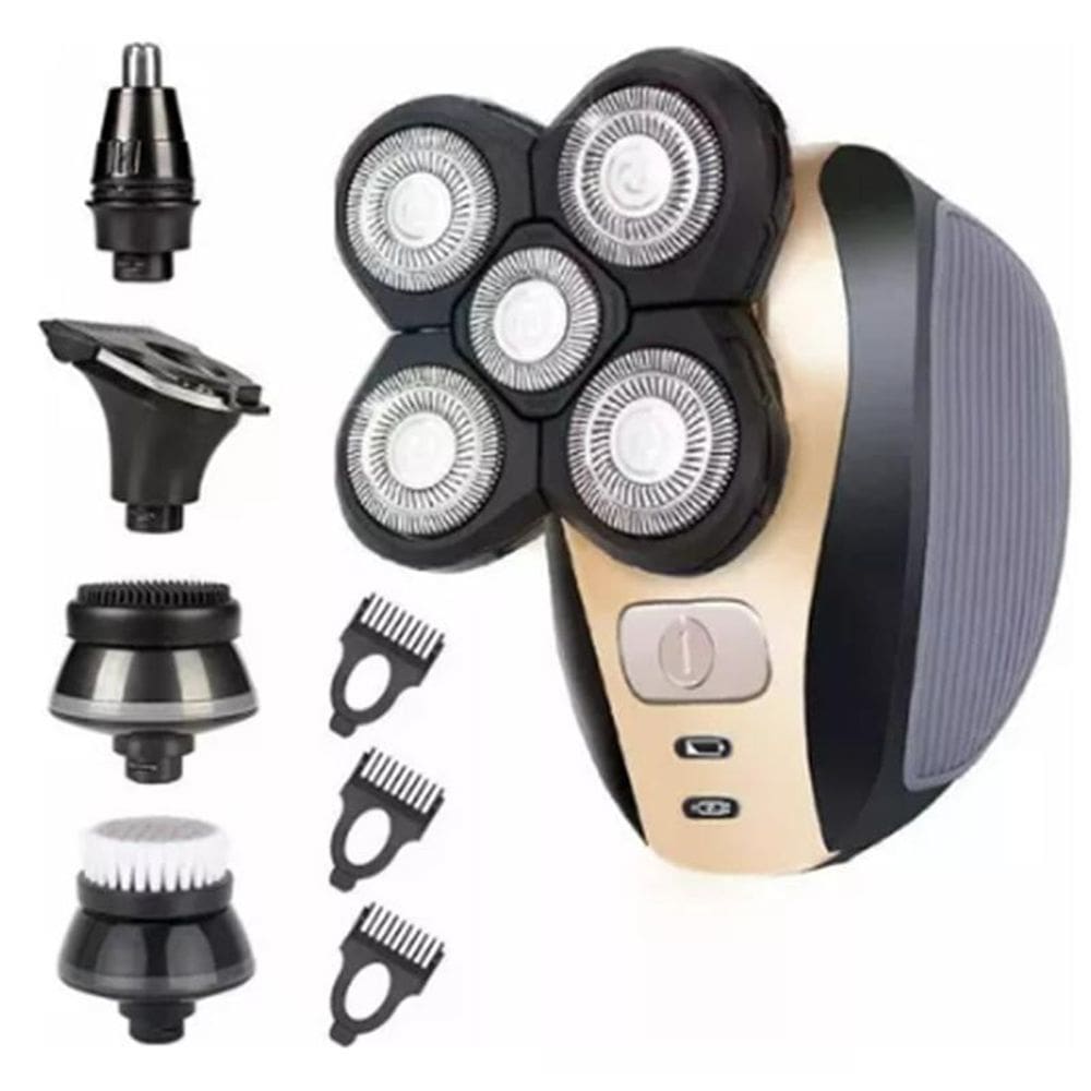 Barbeador Elétrico Multifuncional Facial E Escova De Limpeza