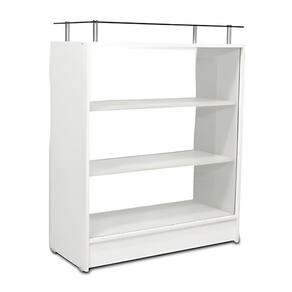 Balcão Vitrin. Com Vidro Branco 100X87X38Cm - Deep