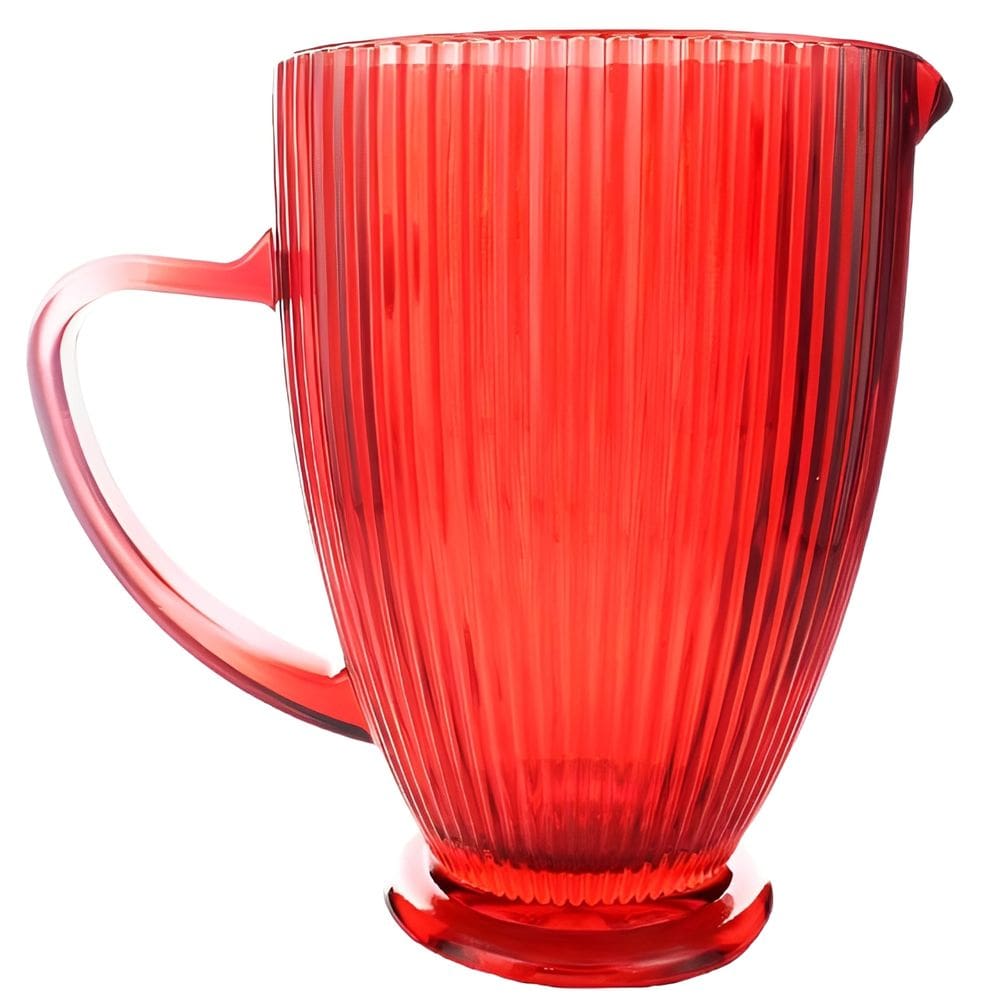 Jarra de Vidro Vermelha Versalhes para Água Ou Suco 1370 ml