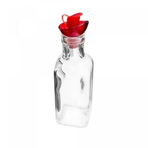 Garrafa de Azeite Vidro com Tampa Vermelha 200ml - Lyor