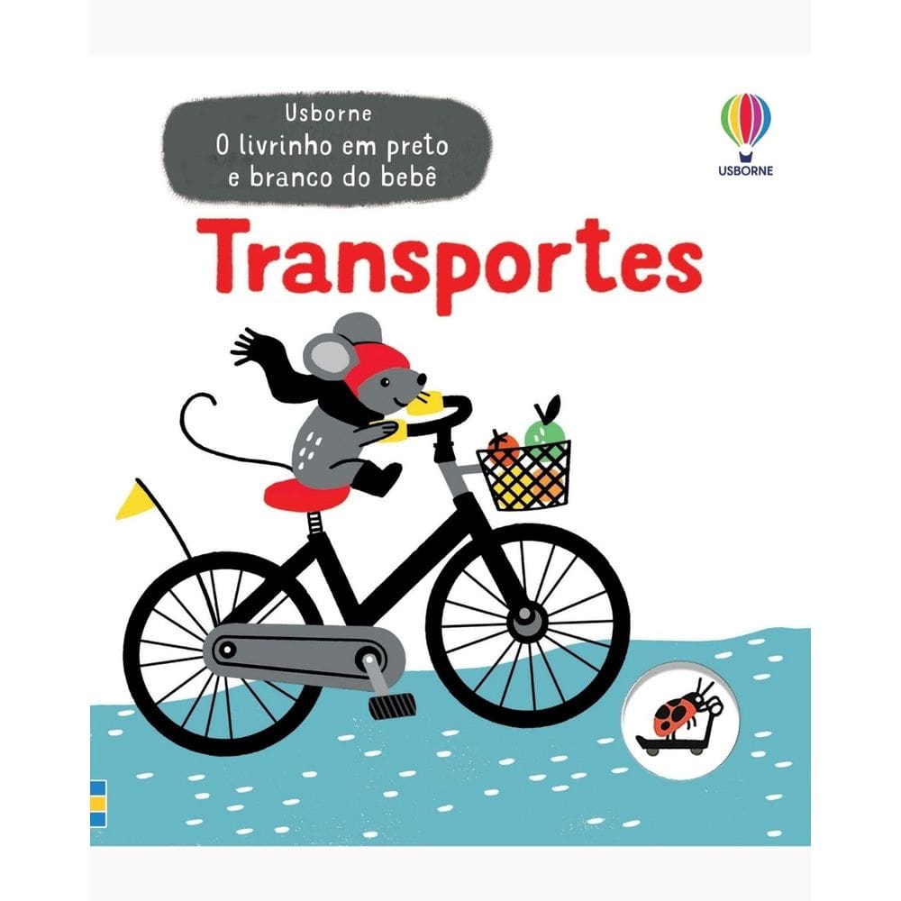 Meios de Transporte | Editora Usborne | Livro de Contraste Bebê
