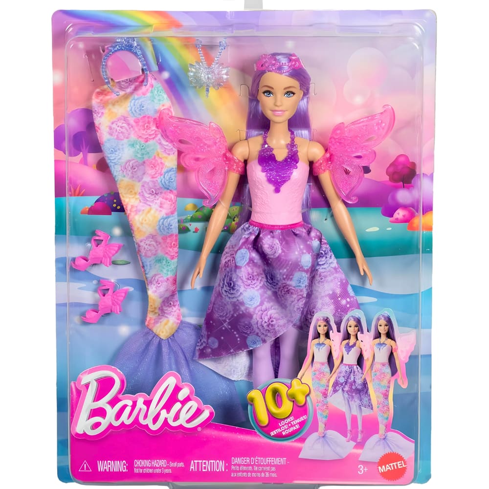 Barbie Fantasy Conjunto Fada Sereia Acessórios JCP74 Mattel