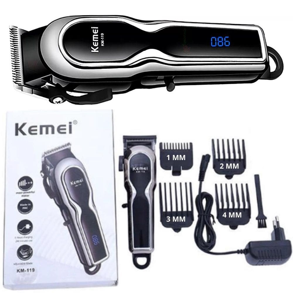 Aparador De Cabelo Kmei Km-119 Antiaderente Para Barba