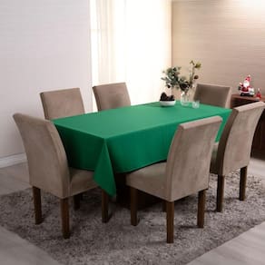Toalha De Mesa Basic 1 Peça 1,45m X 1,40m 4 Lugares Tecido Oxford 100% Poliéster - Verde