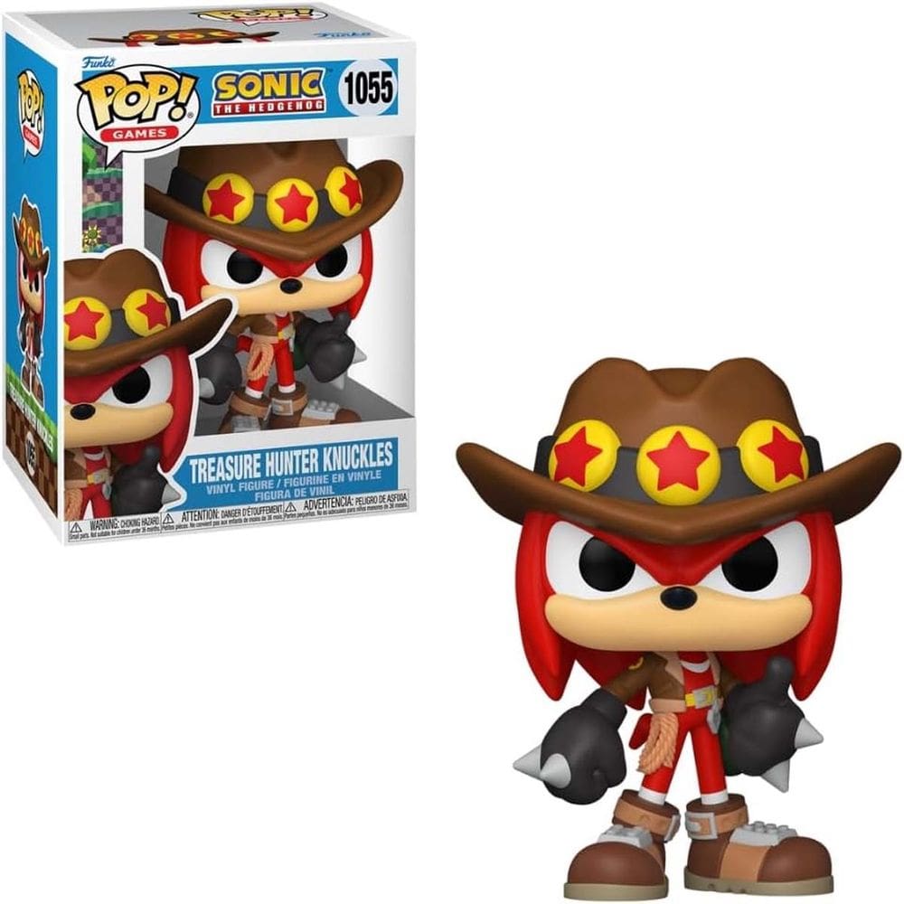 Funko Pop! Games Sonic The Hedgehog Caçador de Tesouros Knuckles #1055