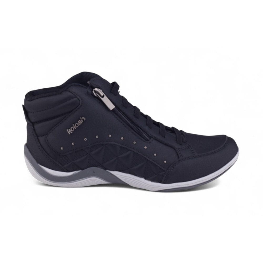 Tênis Feminino Kolosh C3671 Cano Alto Cadarço Zíper
