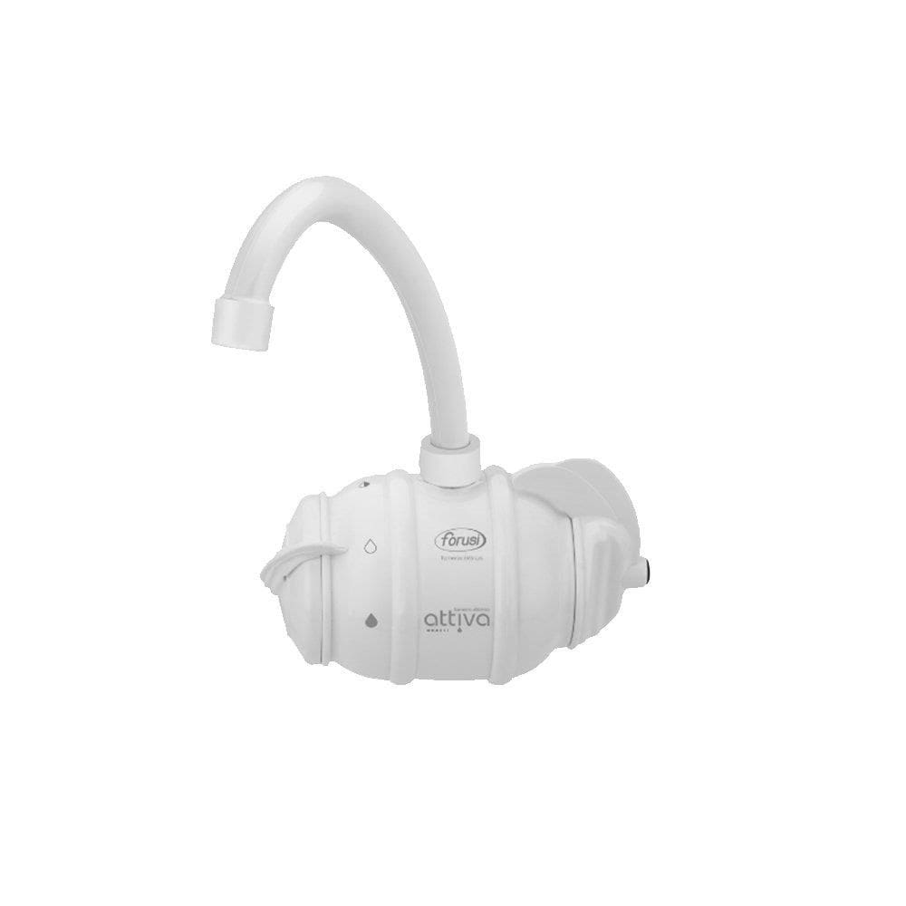 Torneira Eletrônica Forusi Attiva Parede Branco 5400W