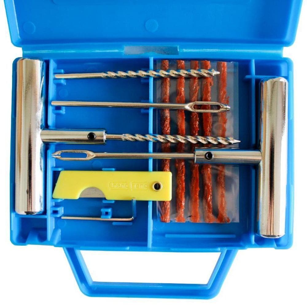 Kit Reparo Pneu 11 Peças Para Moto E Bicicleta - Zt-217A
