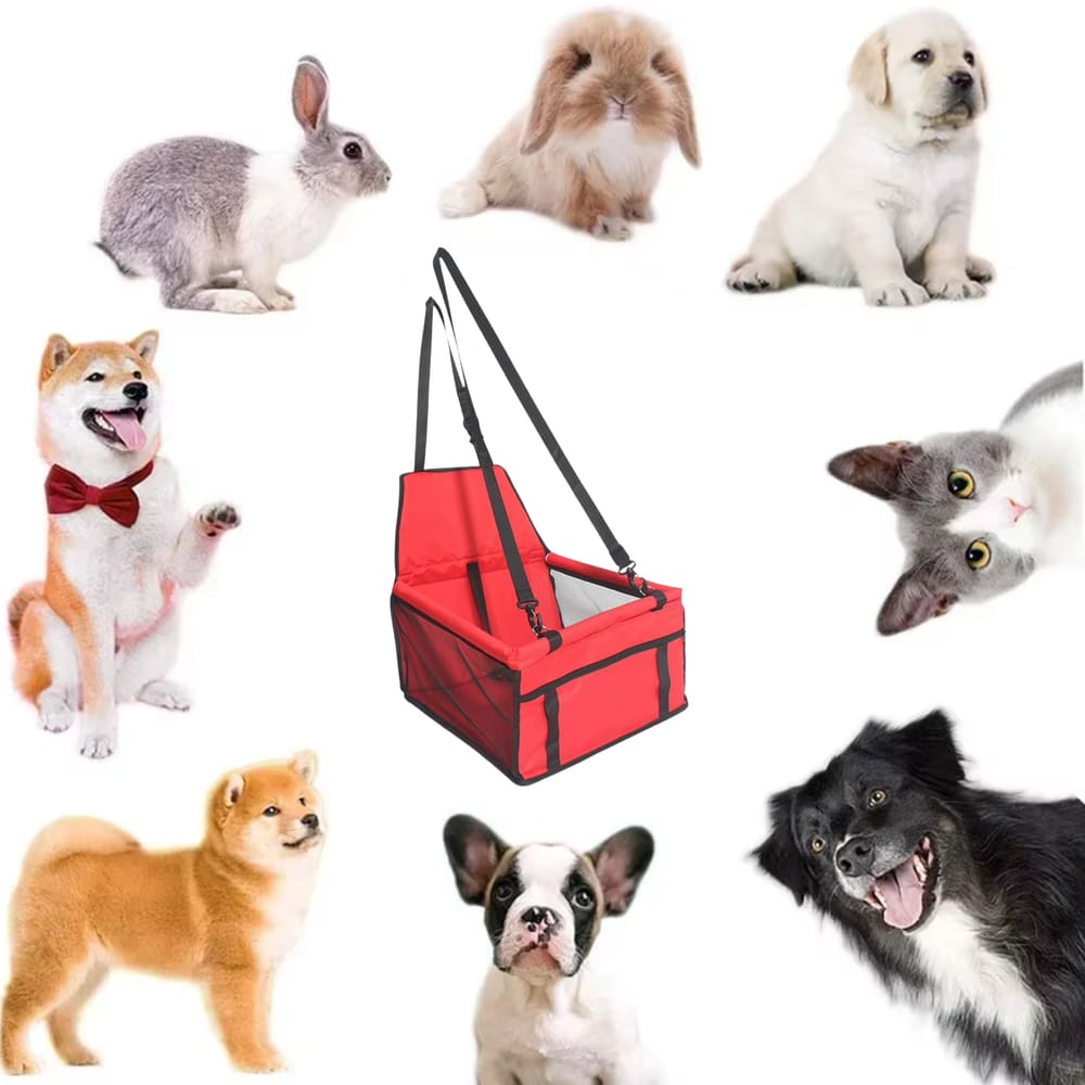 Assento Cadeirinha Pet Carro Para Cachorro Gato Coelho 10kg