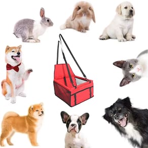 Assento Cadeirinha Pet Carro Para Cachorro Gato Coelho 10kg