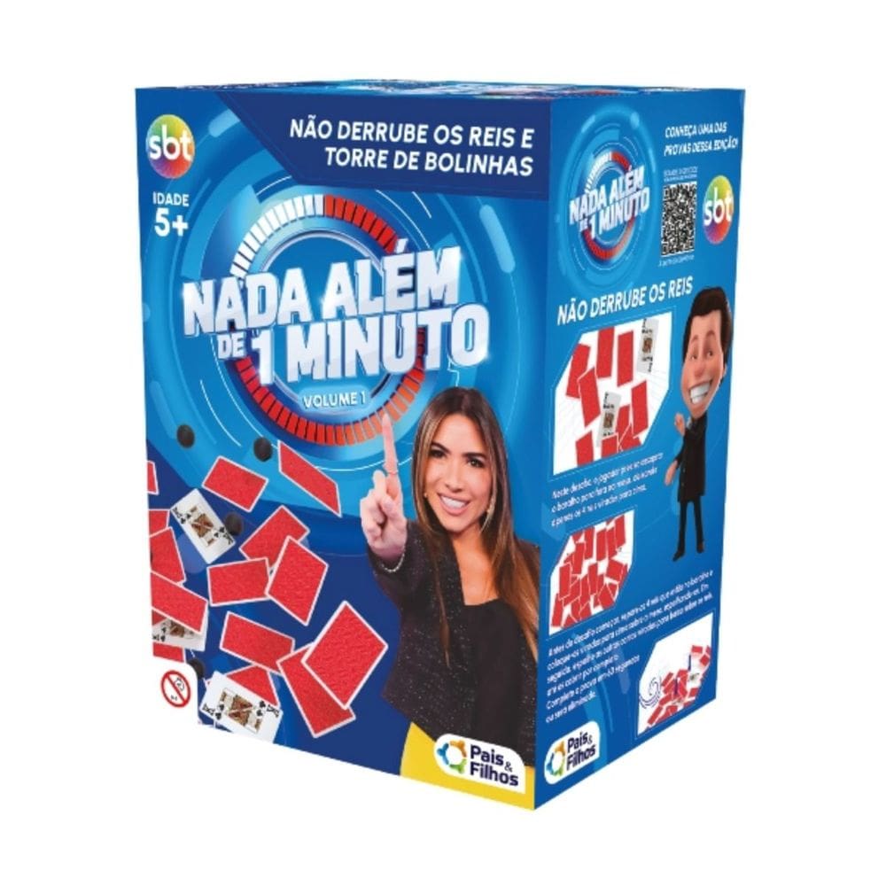 Brinquedo Jogo Nada Além de 1 Minuto Não Derrube os Reis 2 em 1 Pais&Filhos
