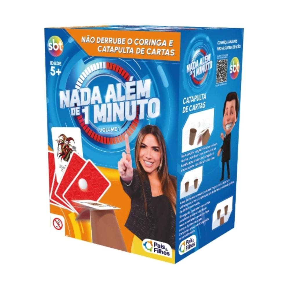 Brinquedo Jogo Nada Além de 1 Minuto Não Derrube o Coringa 2 em 1 Pais&Filhos