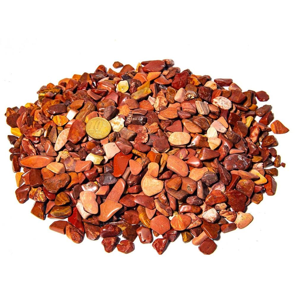 1kg Jaspe Africano Rolado Pedra Natural PP Aprox. 5 a 10mm