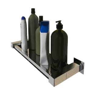 Porta Shampoo Organizador 50Cm Inox Polido Ou Preto Fosco