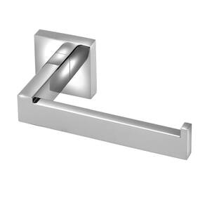 Porta Papel Higiênico Papeleira Quadrado Metal Cromado Luxo